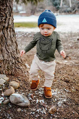 Tree Climber Beanie Hat - Navy From Manymoons