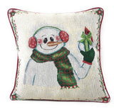 DaDa Bedding Set of 8 Pieces Magical Snowman Holiday Table Tapestry - 4 Placemats, 2 Table Runners, 2 Throw Pillow Covers (9733) from DaDalogy Bedding Collection