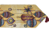 DaDa Bedding Bohemian Ornaments Colorful Holiday Lanterns Tapestry Dining Table Runner (14916) from DaDalogy Bedding Collection