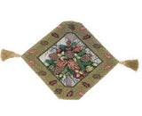 DaDa Bedding Rustic Floral Bouquet Lights Holiday Tapestry Dining Table Runner (6068) from DaDalogy Bedding Collection