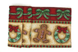 DaDa Bedding Gingerbread Snowman Holiday Woven Tapestry Dining Table Runner (12917) from DaDalogy Bedding Collection