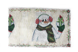 DaDa Bedding Magical Snowman Holiday Woven Tapestry Dining Table Runner (9733) from DaDalogy Bedding Collection