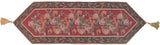 DaDa Bedding Romantic Floral Field of Roses Burgundy Red Tapestry Table Runner (5594) from DaDalogy Bedding Collection
