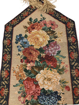 DaDa Bedding Set of 3-Pieces - Breath of Spring Floral Beige Woven Dining Tapestry Table Runners (3089) from DaDalogy Bedding Collection