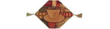 DaDa Bedding Set of 3-Pieces - Smell of Coffee Café Cup Orange Brown Woven Tapestry Dining Table Runners (9912) from DaDalogy Bedding Collection