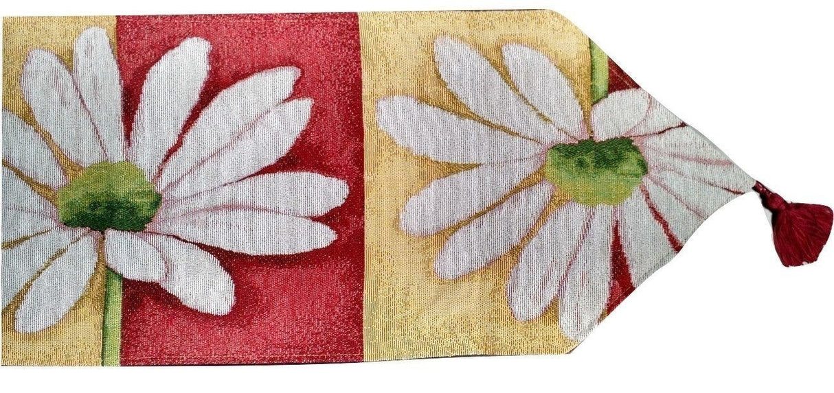 Tache Loves Me Not Daisy Tapestry Table Runner (9046)