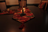 Tache Warm Colorful Thanksgiving Leaves Fall Foliage Tapestry Table Runners (11516)