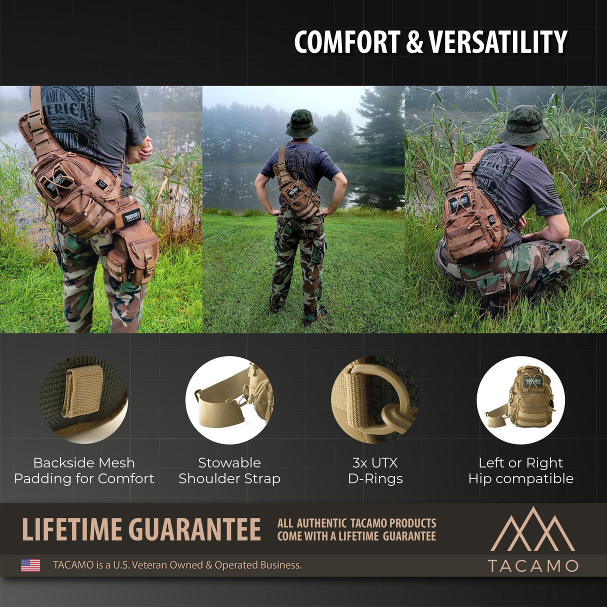 SB10 10L Tactical Crossbody Shoulder Bag from TITAN Survival