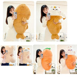Kawaii Taiyaki Cat Plush Pillow – 80cm Soft Stuffed Animal from Kawaii Stop