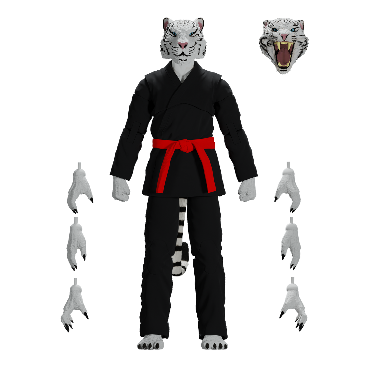Zoo Jitsu Fighters Taj the White Tiger Action Figure from Icon Heroes