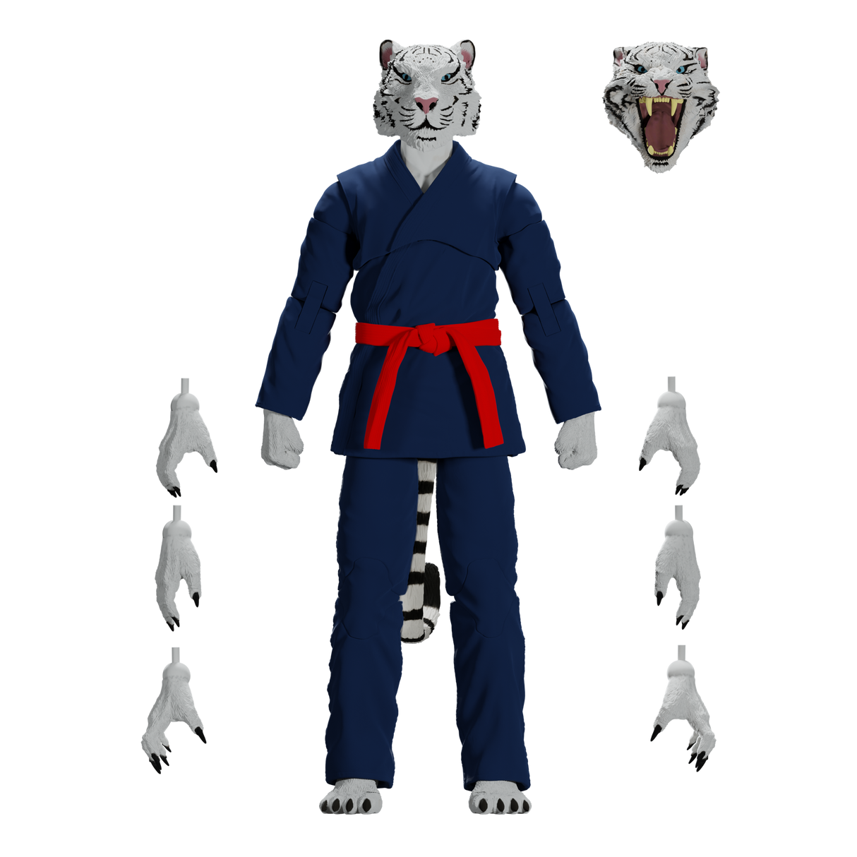 Zoo Jitsu Fighters Taj the White Tiger Action Figure from Icon Heroes