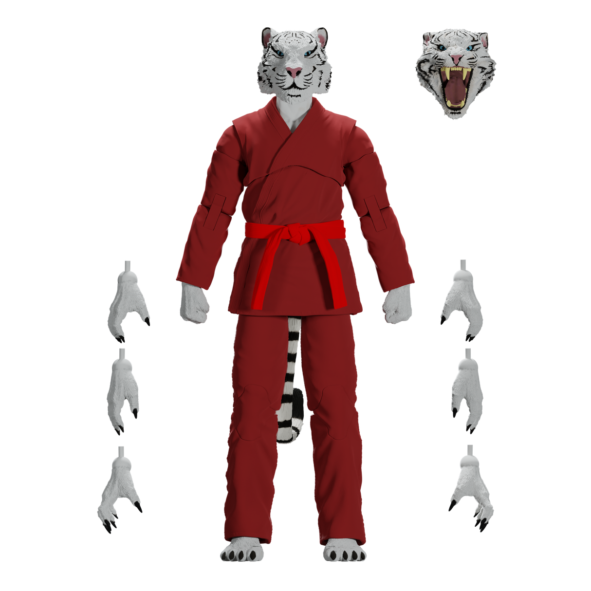 Zoo Jitsu Fighters Taj the White Tiger Action Figure from Icon Heroes