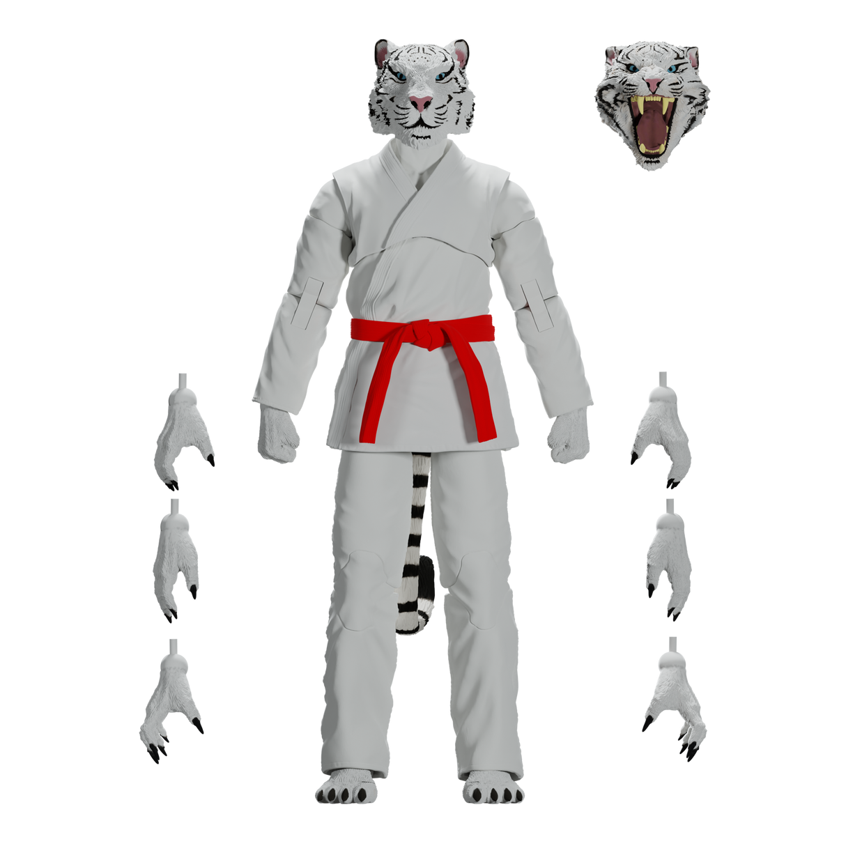 Zoo Jitsu Fighters Taj the White Tiger Action Figure from Icon Heroes