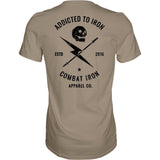 Addicted to Iron V3 Training Men's T-Shirt From Combat Iron Apparel