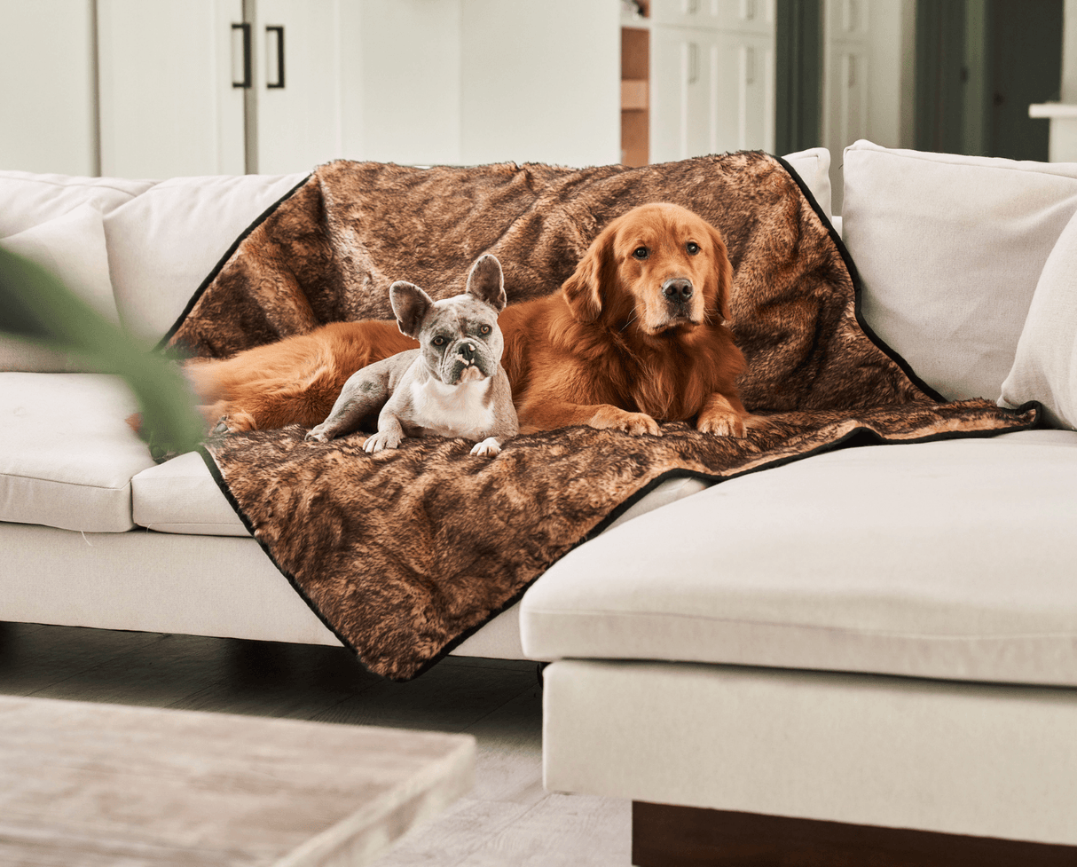 PupProtector™ Summer Short Fur Waterproof Throw Blanket - Sable Tan from Paw.com