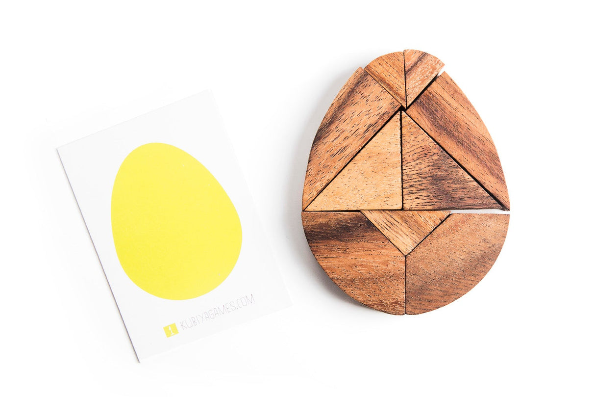 Egg Tangram - two sets with 55 challenge cards from Kubiya Games
