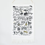 Jungle Alphabet Printed Tapestry From Wee Gallery