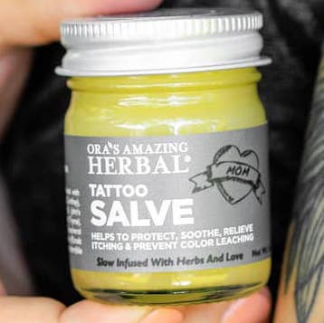Tattoo Salve, Natural Tattoo Aftercare from Ora's Amazing Herbal