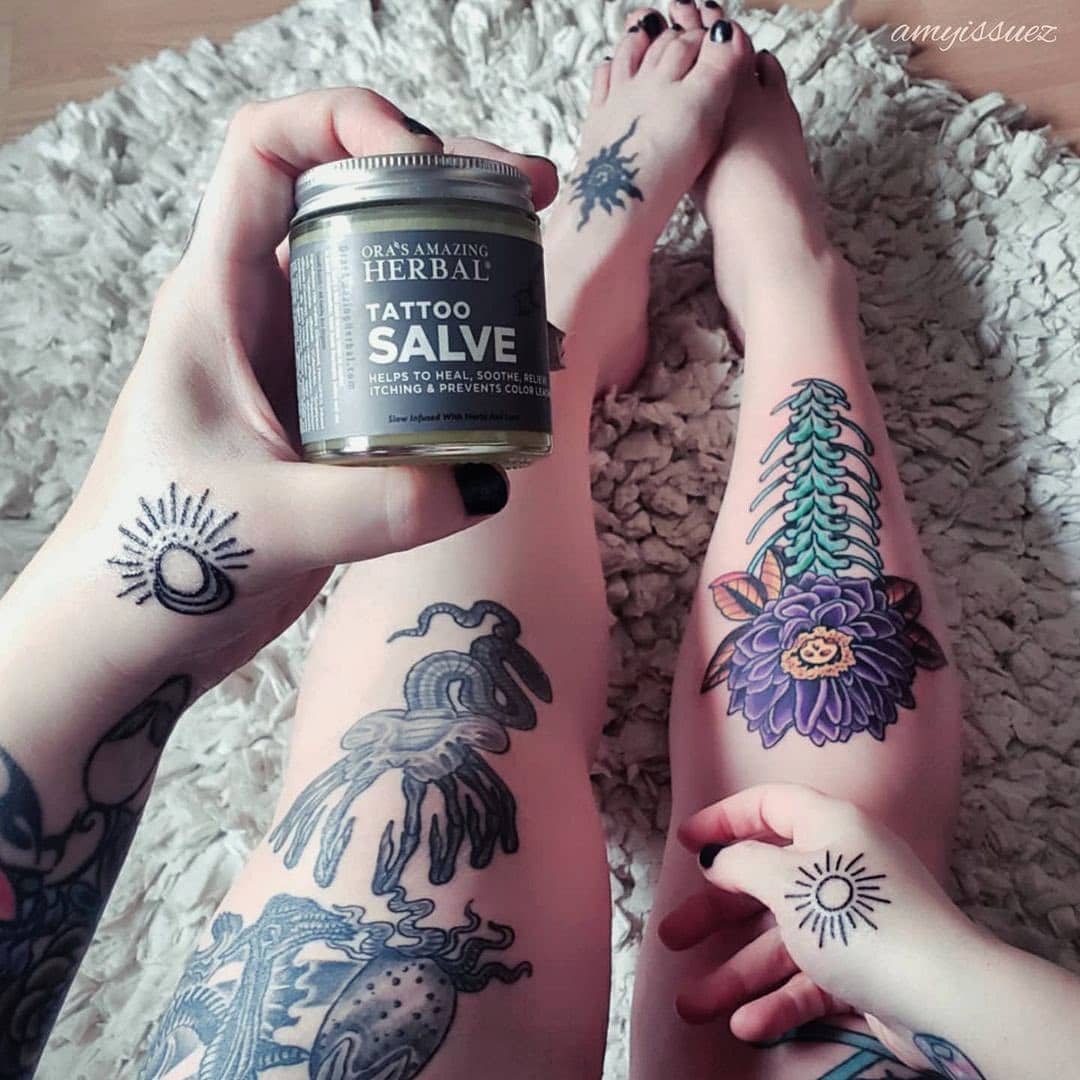 Tattoo Salve, Natural Tattoo Aftercare from Ora's Amazing Herbal