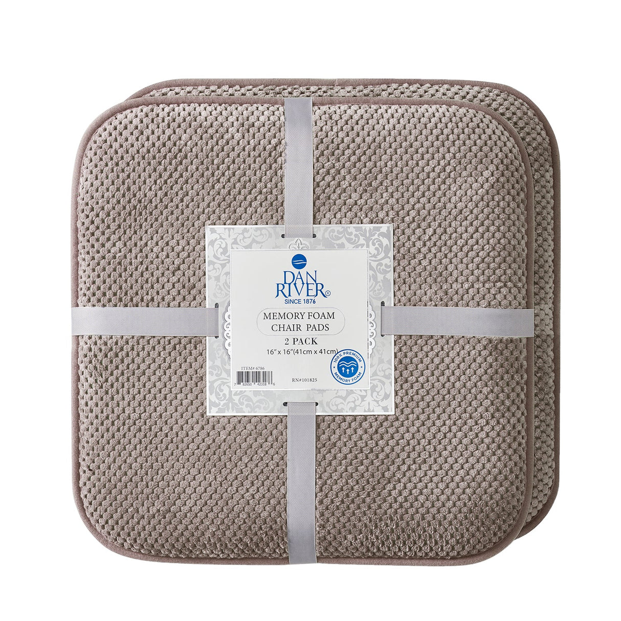 Dan River 2-4 Pack Memory Foam Non-Slip 16x16'' Chair Cushion Pad from Bed Bath Fashions