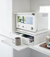 Countertop Drawer with Pull-Out Shelf - Steel from Yamazaki Home