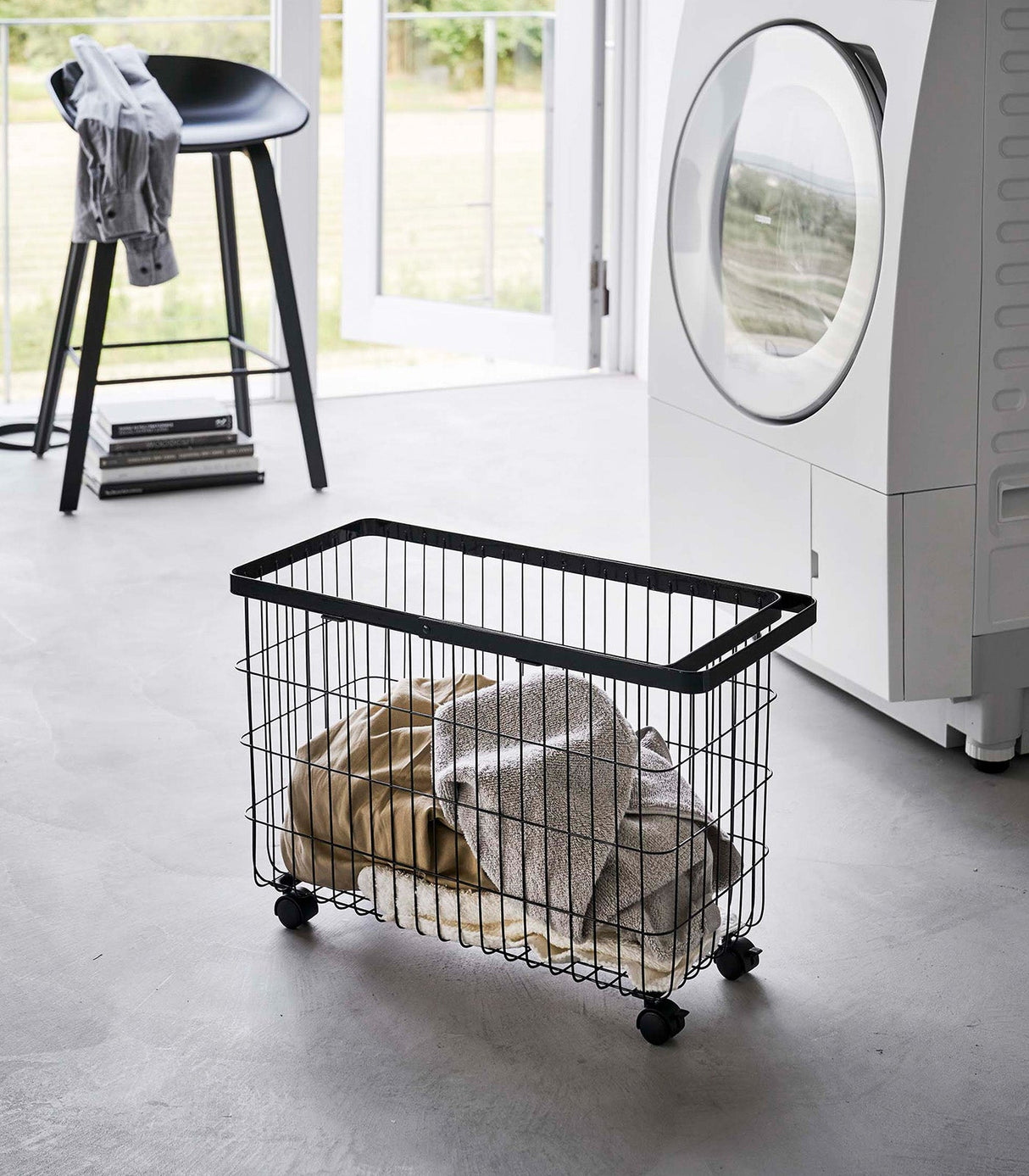 Rolling Wire Basket (14.8" H)  - Steel from Yamazaki Home