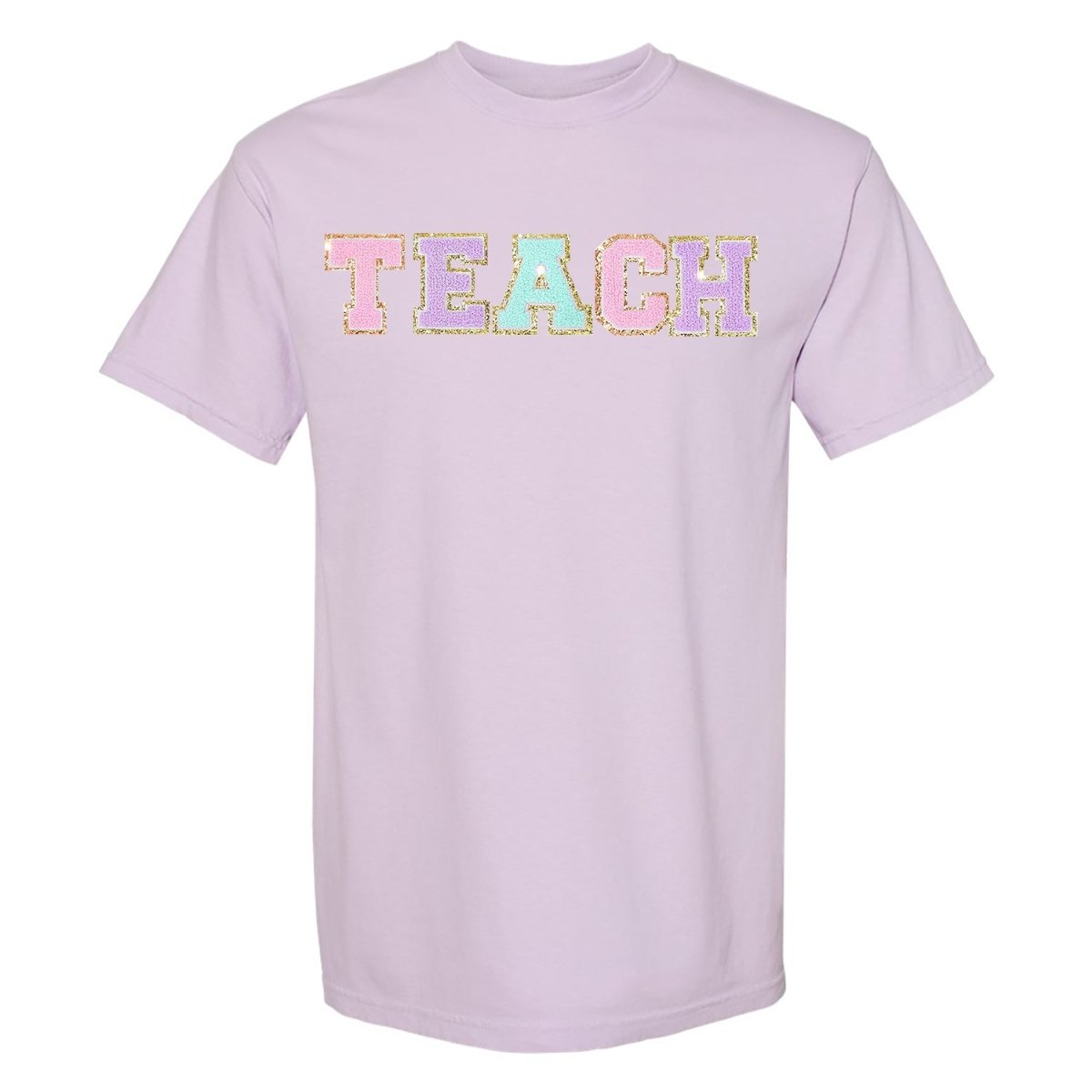 'Teach' Letter Patch T-Shirt from United Monograms