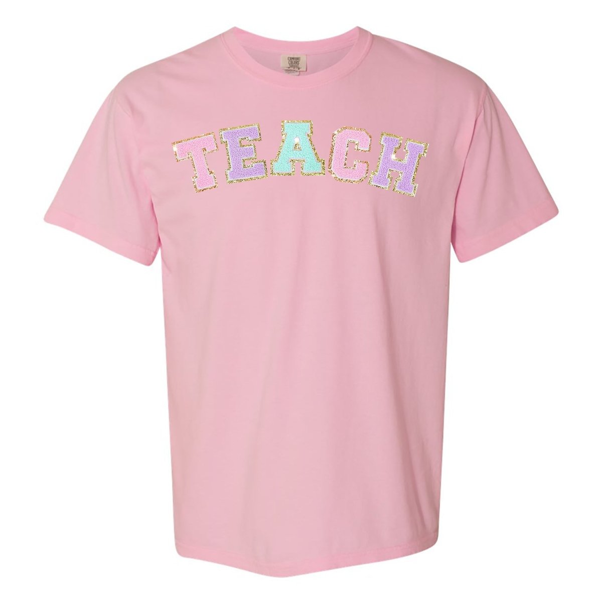 'Teach' Letter Patch T-Shirt from United Monograms