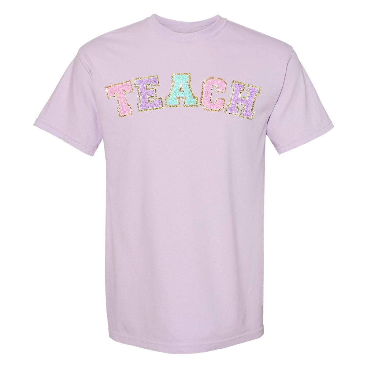 'Teach' Letter Patch T-Shirt from United Monograms