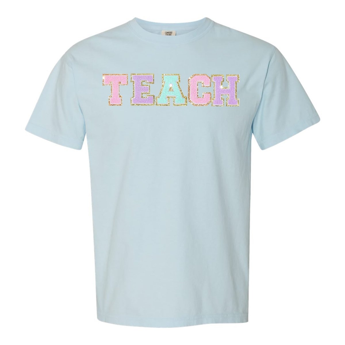 'Teach' Letter Patch T-Shirt from United Monograms