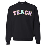Teach Letter Patch Crewneck Sweatshirt from United Monograms