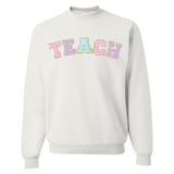 Teach Letter Patch Crewneck Sweatshirt from United Monograms