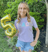 'Teach' Letter Patch T-Shirt from United Monograms