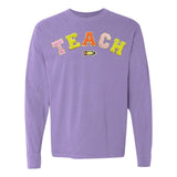 Teach Pencil Letter Patch Long Sleeve T-Shirt from United Monograms