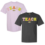 Teach Pencil Letter Patch T-Shirt from United Monograms