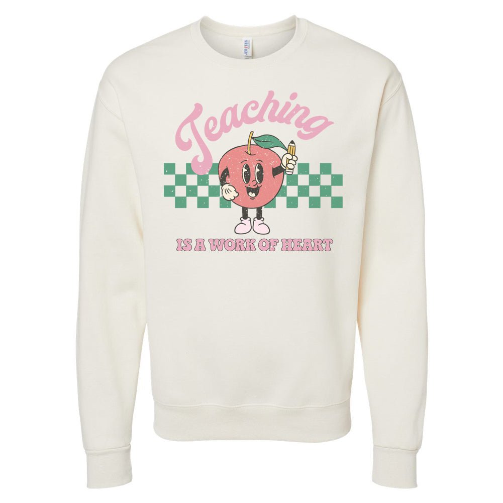 'Teaching Is A Work of Heart' Sweatshirt from United Monograms