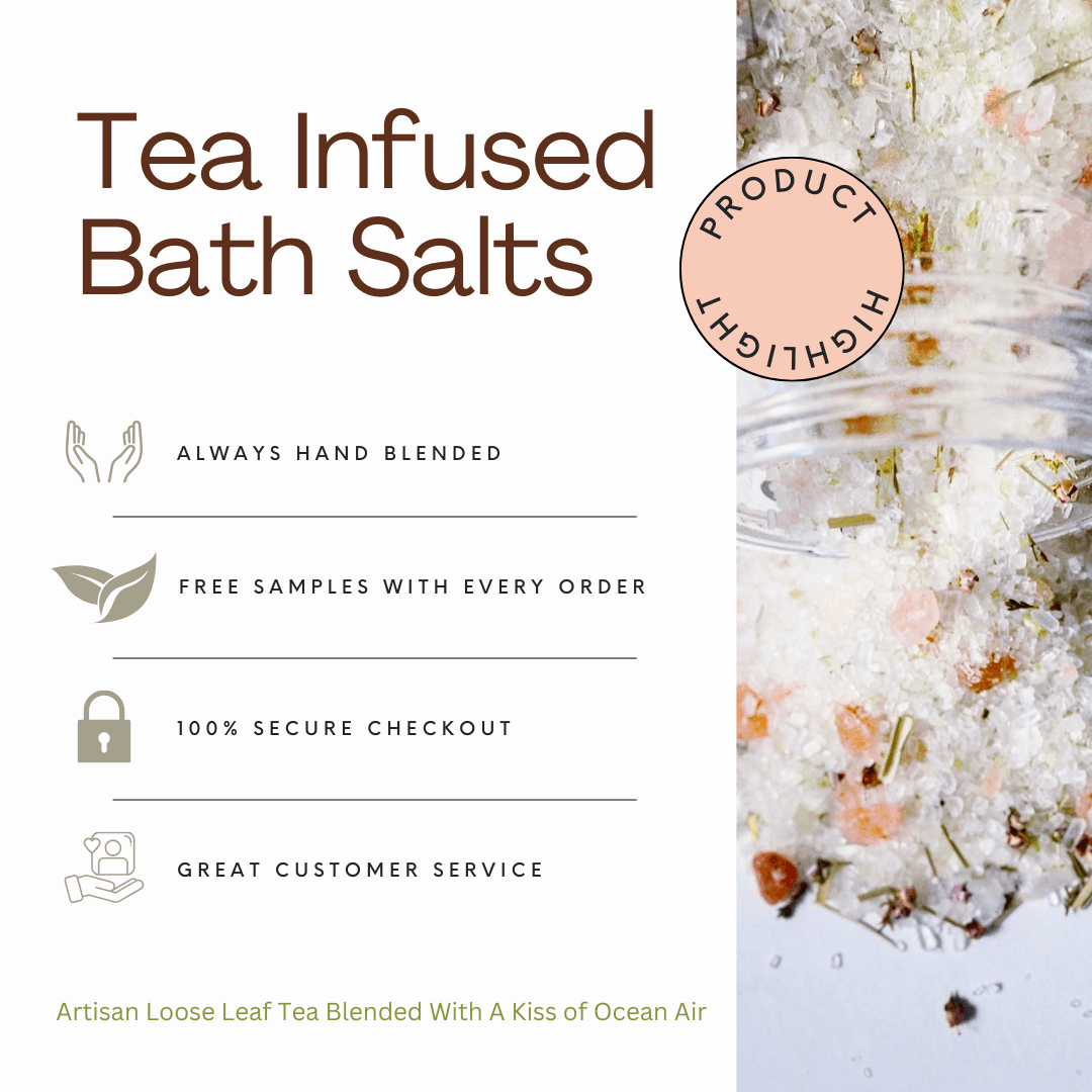 Pacific Petrichor Tea-Infused Bath Salts from Beach House Teas