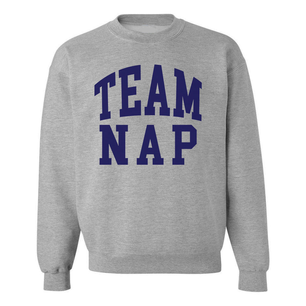 'Team Nap/Couch Club' Crewneck Sweatshirt from United Monograms