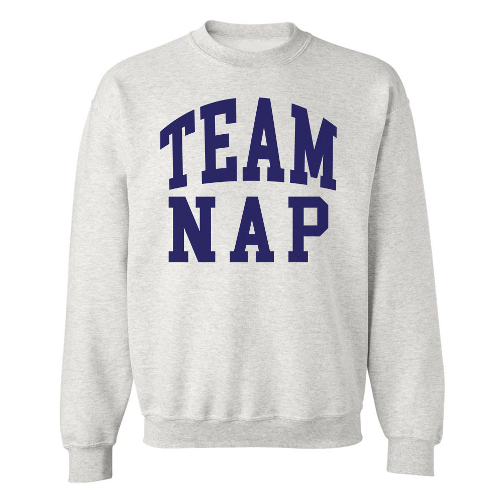 'Team Nap/Couch Club' Crewneck Sweatshirt from United Monograms