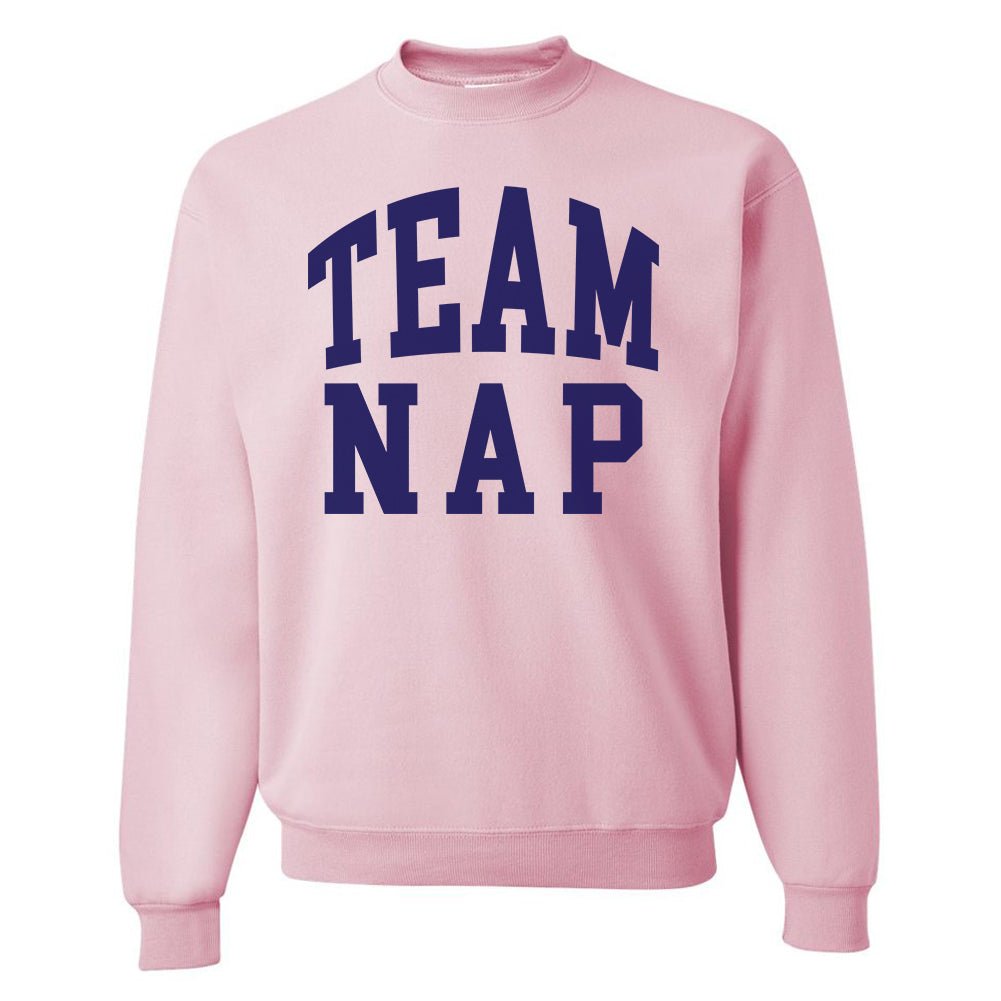'Team Nap/Couch Club' Crewneck Sweatshirt from United Monograms