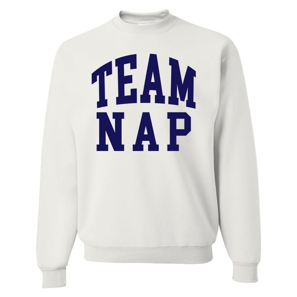 'Team Nap/Couch Club' Crewneck Sweatshirt from United Monograms