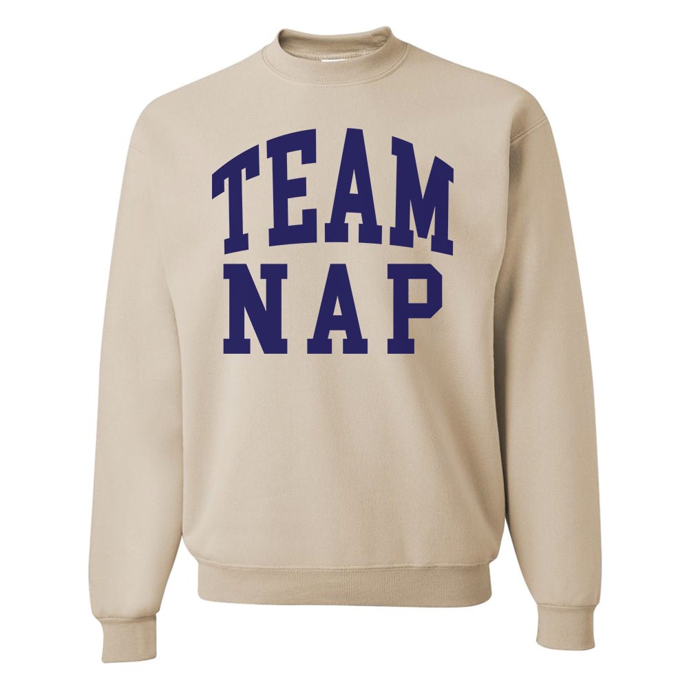 'Team Nap/Couch Club' Crewneck Sweatshirt from United Monograms