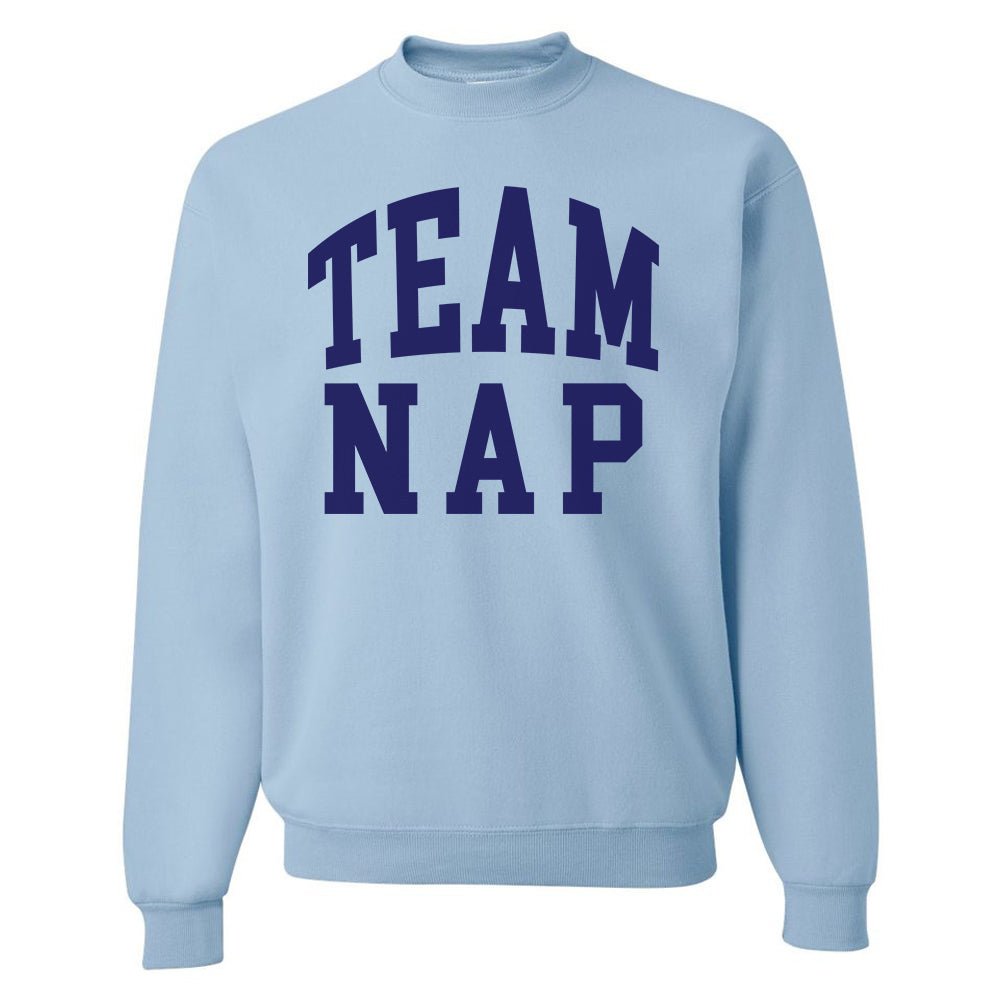 'Team Nap/Couch Club' Crewneck Sweatshirt from United Monograms