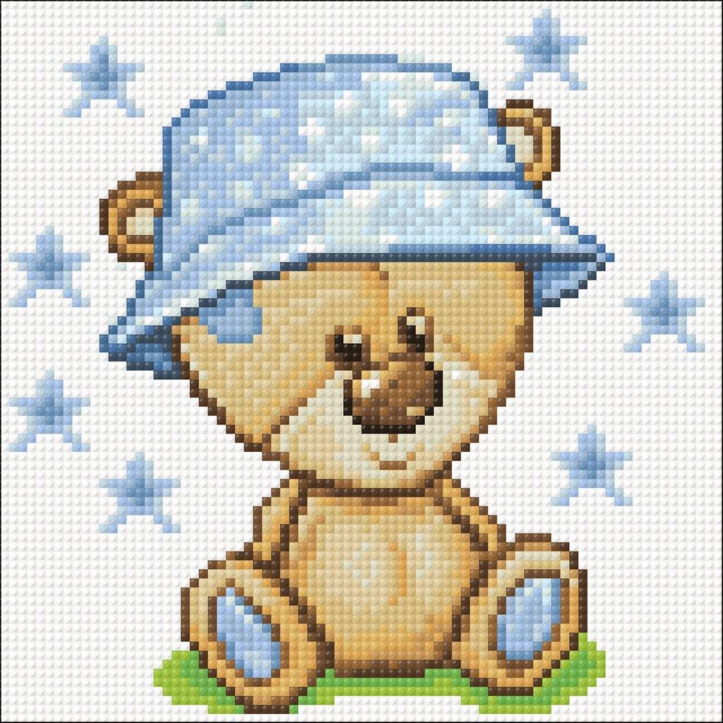 Teddy Bear CS2710 7.9 x 7.9 inches Crafting Spark Diamond Painting Kit from Wizardi
