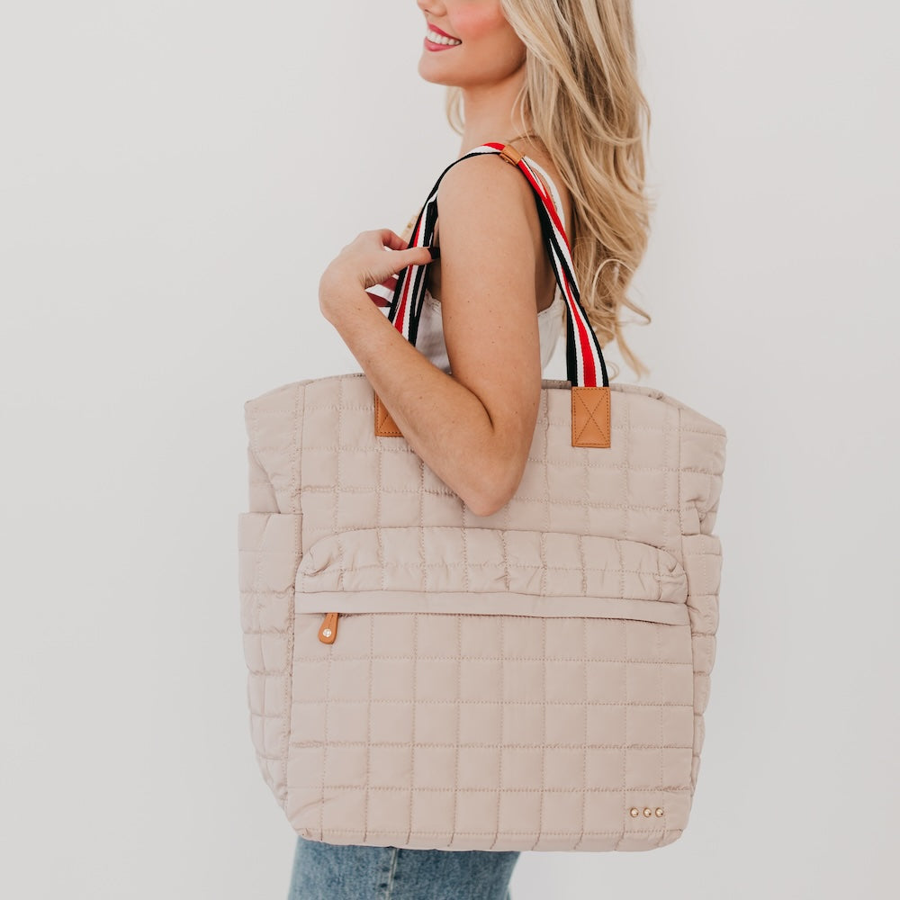 Tenley Quilted Tote Roller Bag from Pretty Simple