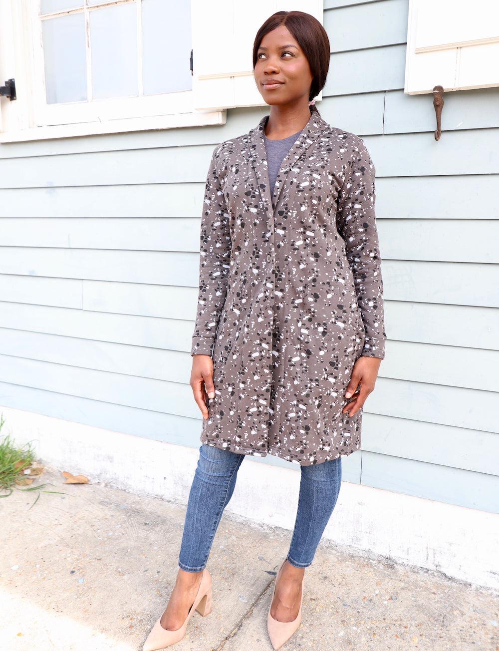 Terrazo Organic Coat- FINAL SALE from Passion Lilie