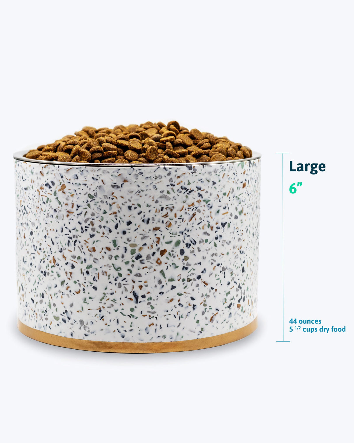Terrazzo Modern Elevated Dog Bowl from Pet Junkie