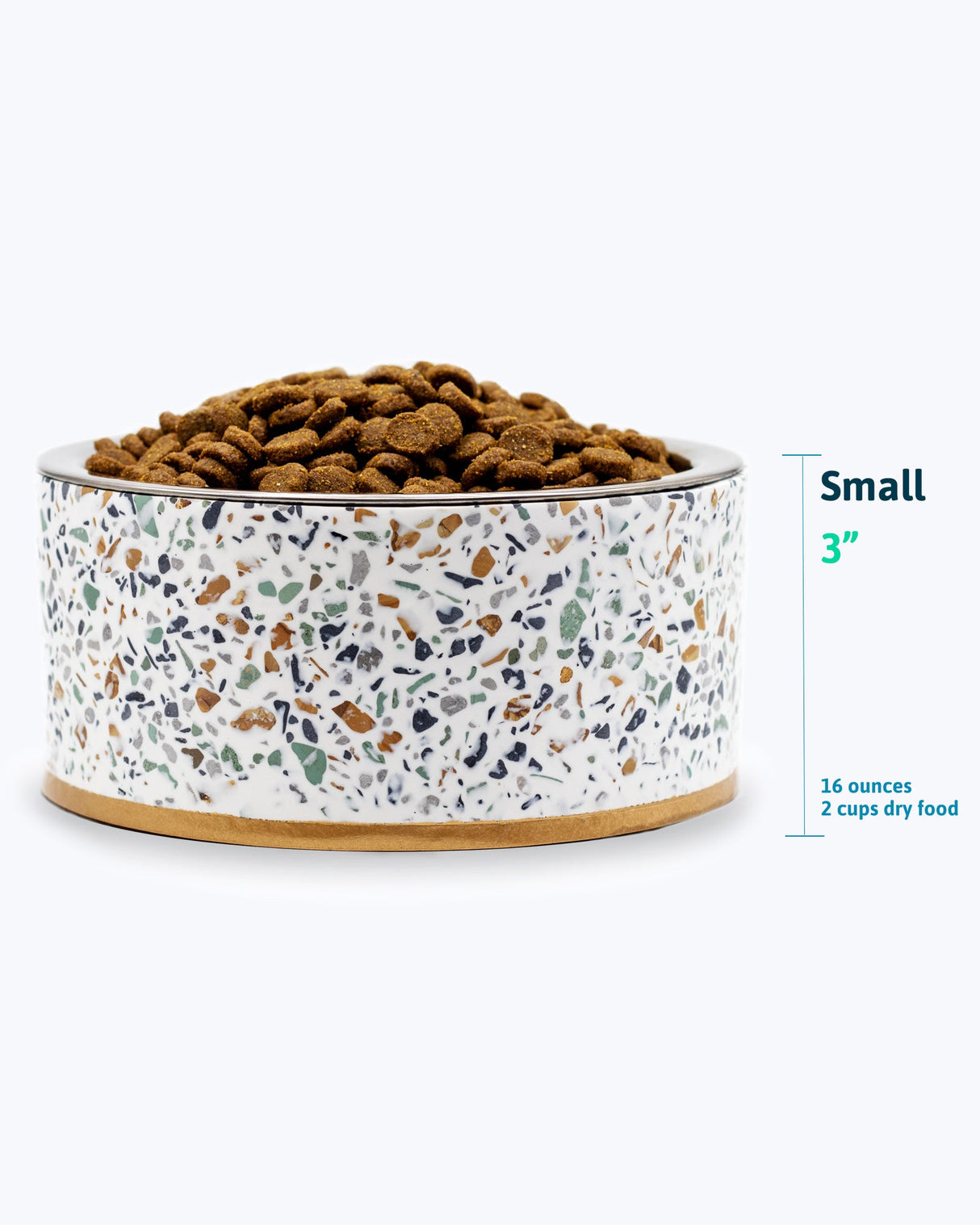 Terrazzo Modern Elevated Dog Bowl from Pet Junkie