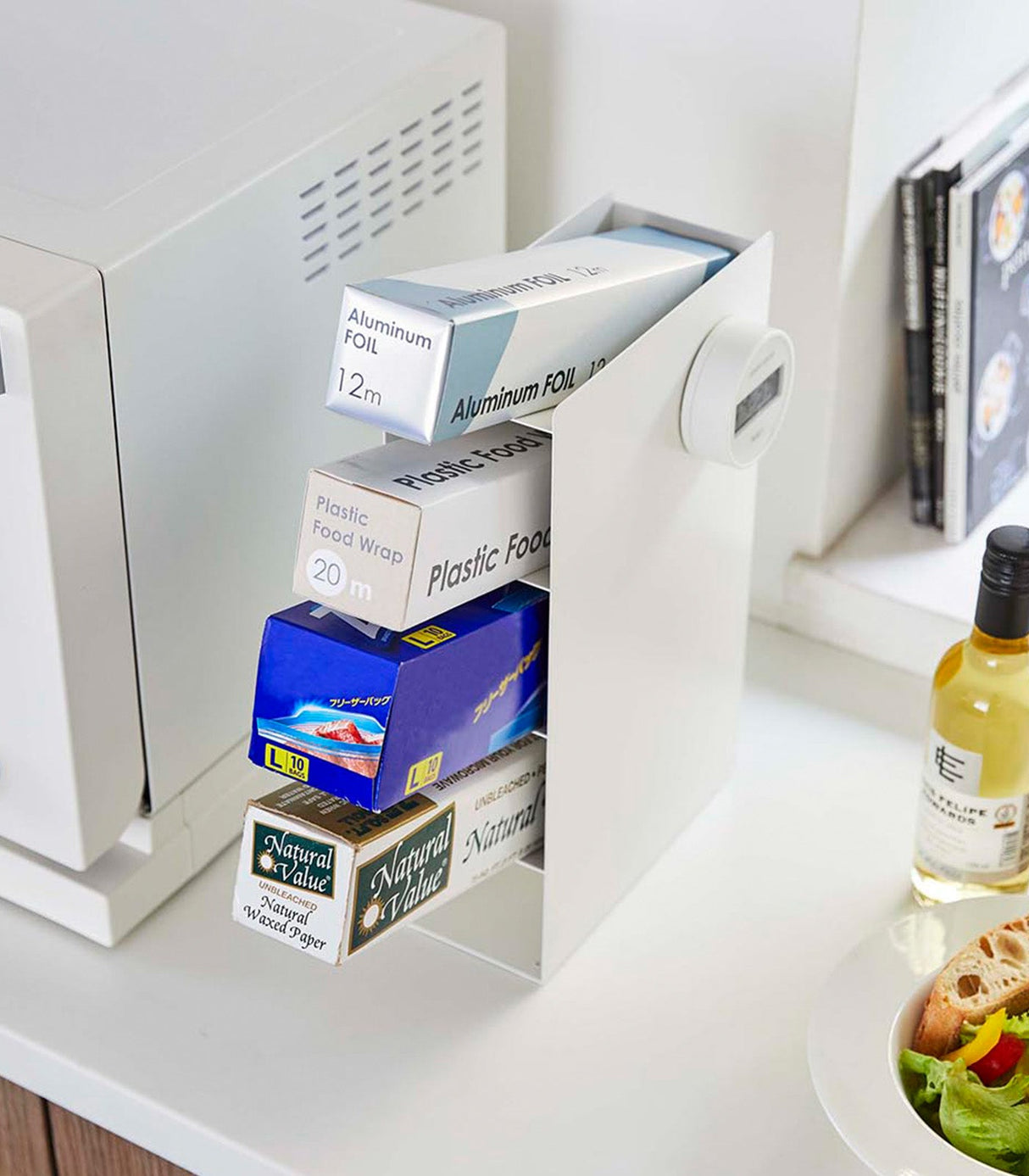 Food Wrap Stand 4-Tier - Steel from Yamazaki Home