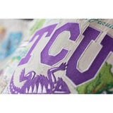 Texas Christian University (TCU) Collegiate Embroidered Pillow by CatStudio from Quirks!